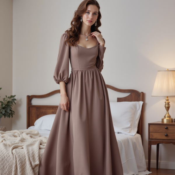 Serenity Royale – Silk Maxi Dress - Image 2