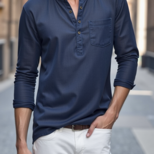 Blue Casual With Full Sleeves