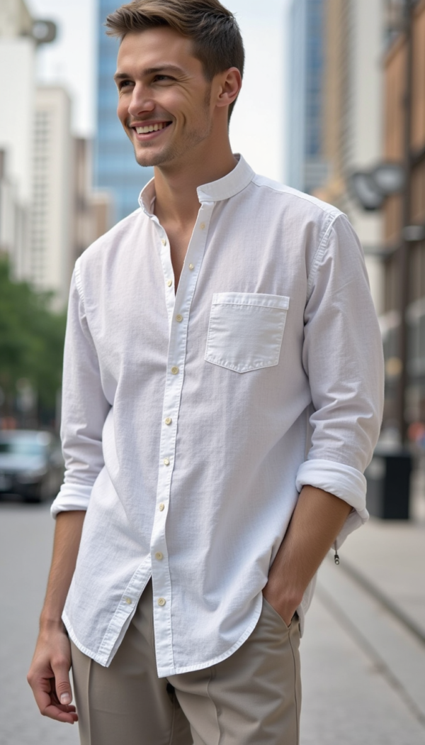 White Casual Shirt Shade II