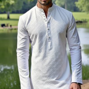 Silsila-e-Shauq - White Kurta Shalwar