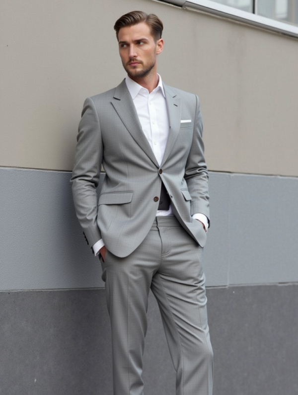2 Piece Cambridge Light Gray Suit