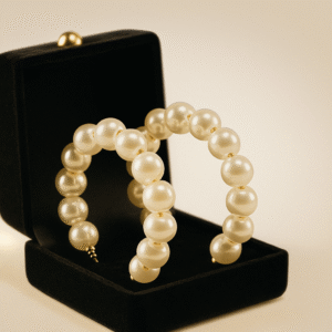 Classic Pearl Hoops
