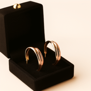 GleamLine Twin Hoops