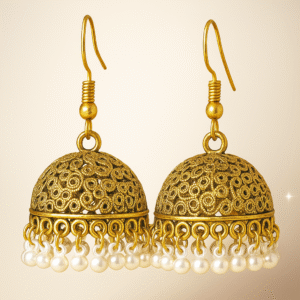 Elegant Gold Jhumkas
